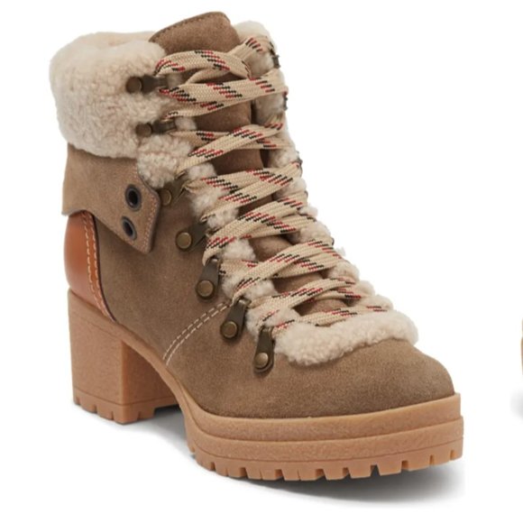 See by Chloe Crosta/ Eileen Genuine Shearling Trimmed 2" Heel Boot MSRP $535 - Picture 5 of 8